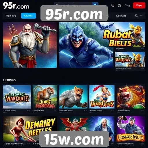 Análise da variedade de jogos disponíveis em 95r.com